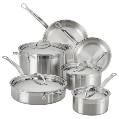 Hestan ProBond 10-Piece Professional Clad Stainless Steel Ultimate Set