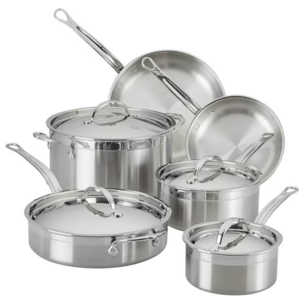 Hestan ProBond 10-Piece Professional Clad Stainless Steel Ultimate Set
