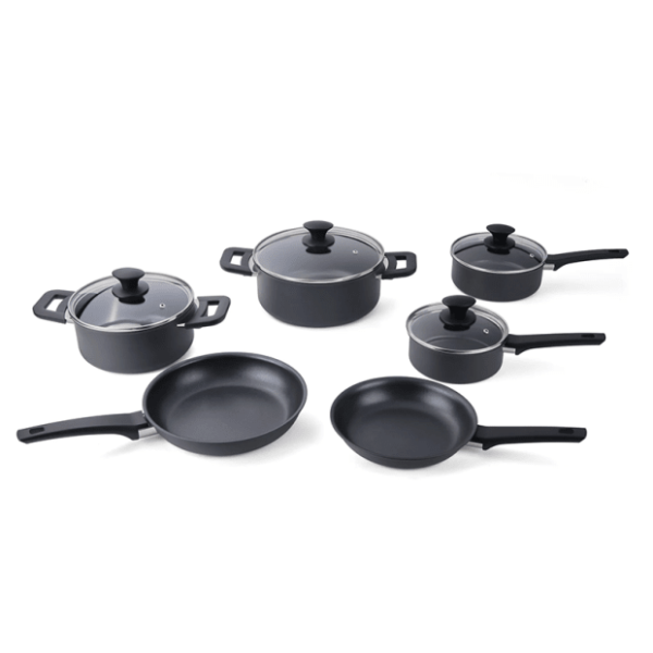 Cuisipro 10 Piece Cookware Set Soft Touch non-stick Aluminum