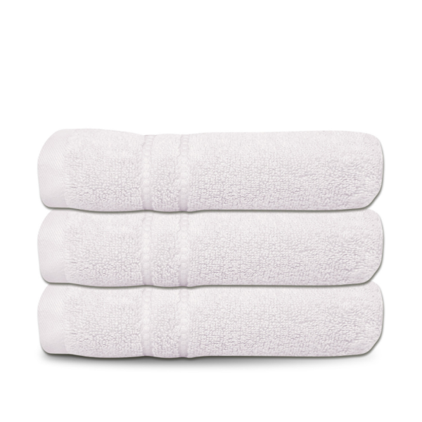 Cuddle Down Portofino Set of 3 Bath Towels - White