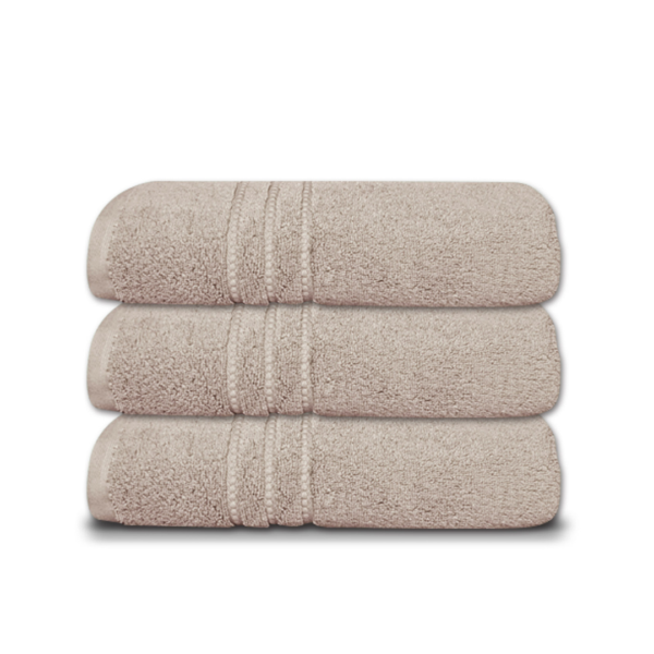 Cuddle Down  Portofin Zero Twist Ring Spun Cotton Bath Towel Set of 3