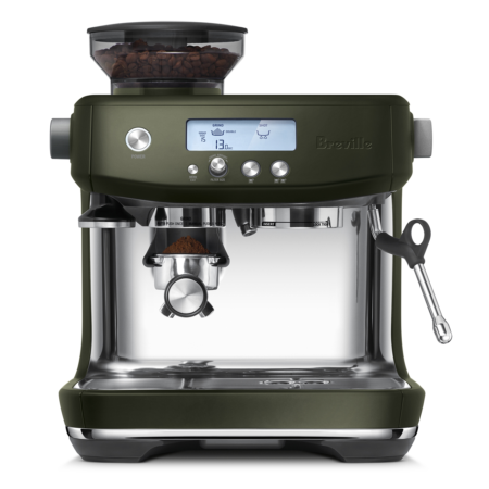 Breville Barista Pro Espresso Machine in Olive Tapenade