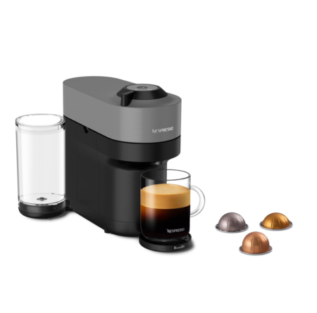 Breville Nespresso Vertuo Pop+ Iced Coffee Bundle in Dark Grey