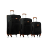 Champs Classic collection 3-piece Softside Luggage set in Black