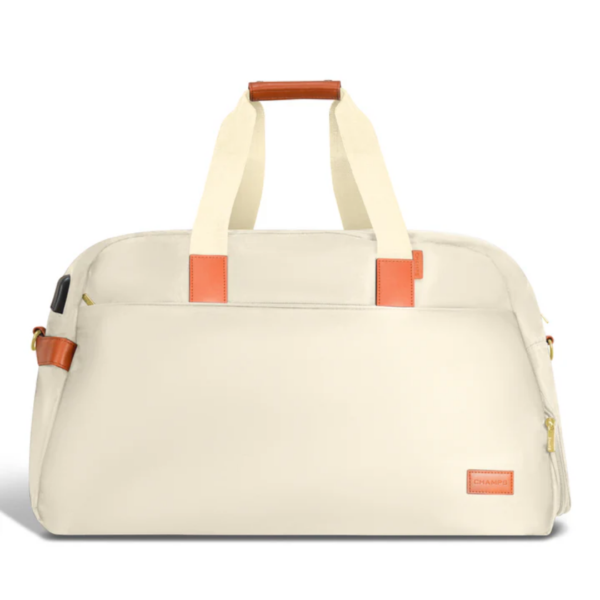 Champs The Weekender Duffle Bag Nylon Smart Duffle in Ivory