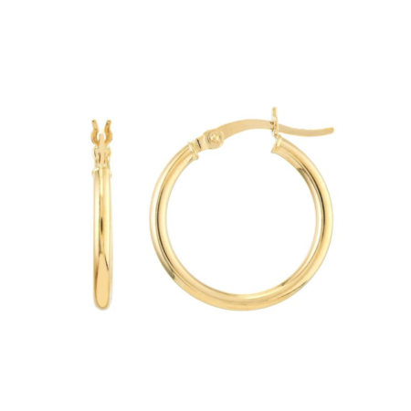 Hemsleys Collection 14K Yellow Gold Hoop Earrings