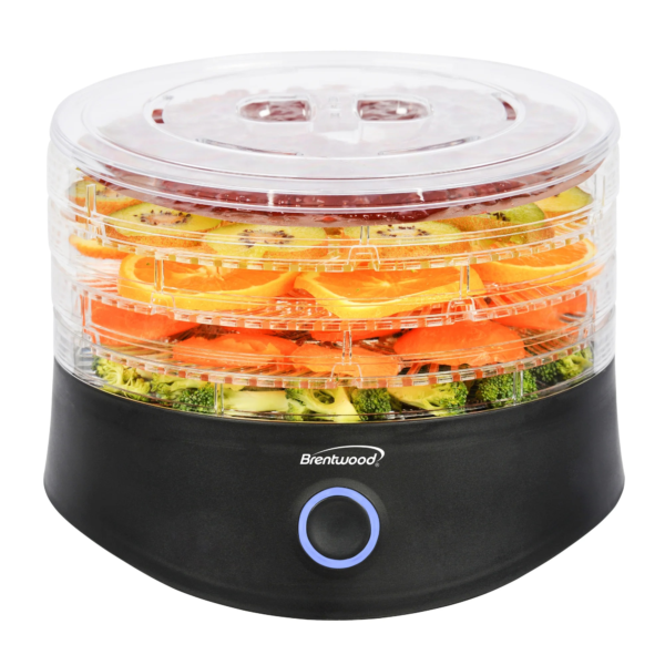 Brentwood 5-Tray Food Dehydrator with Auto Shut Off - Black