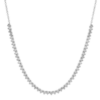 Hemsleys Collection 14K White Gold Diamond Tennis Choker Necklace