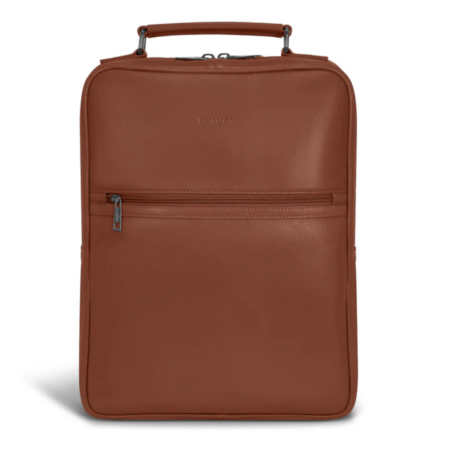 Champs Onyx Leather Compact Backpack in Brown