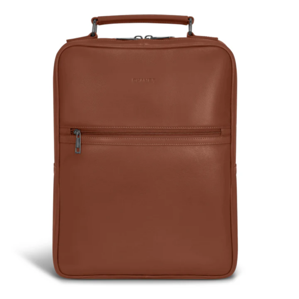 Champs Onyx Leather Compact Backpack in Brown
