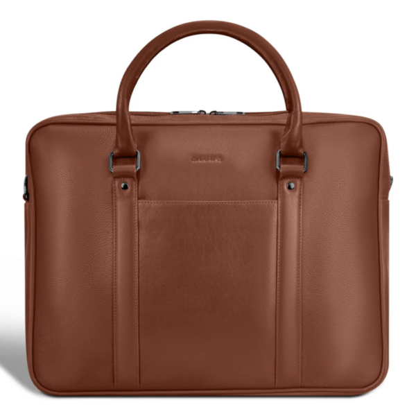 Champs Onyx Collection Leather Briefcase in Brown