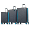 Champs Luggage Fresh Collection 3-Piece Hardside Set in Grey