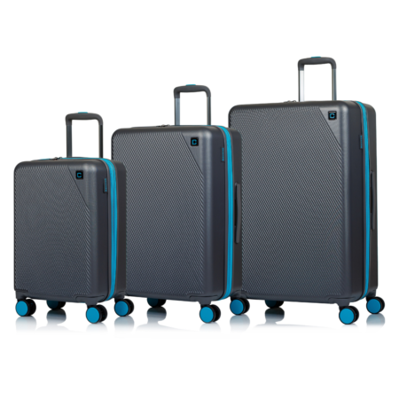 Champs Luggage Fresh Collection 3-Piece Hardside Set in Grey