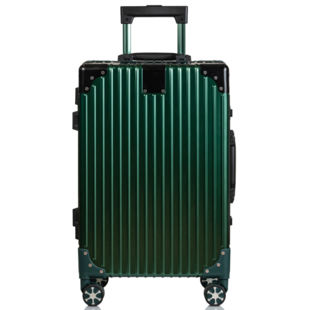 Champs Elite Collection Hardside Aluminum Carry-On in Green