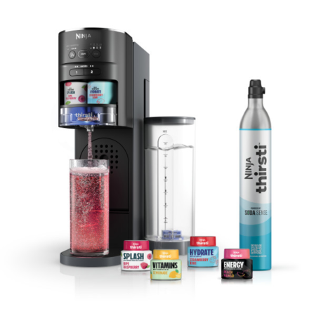 Ninja Thirsti Drink System with Sparkling & Still Water in Black