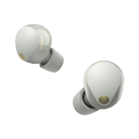 Sony WF-1000XM5 True Wireless Silver Earphones with Mic