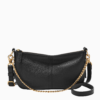 Fossil Jolie Leather Baguette Bag in Black