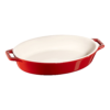 Staub Ceramique Ovenware Oval in cherry