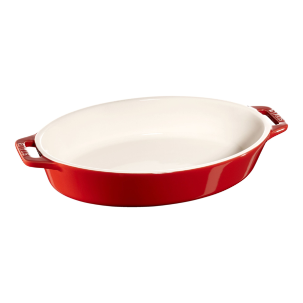 Staub Ceramique Ovenware Oval in cherry
