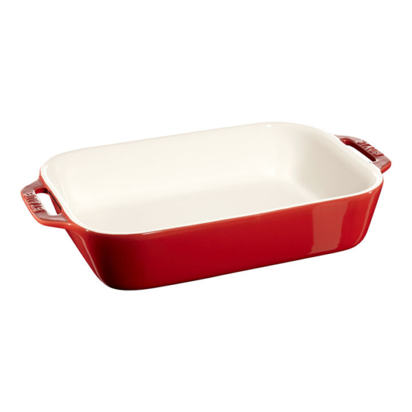 Staub Ceramique Ovenware Rectangle in cherry
