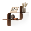 Umbra Montage Wall Shelf - Light Walnut