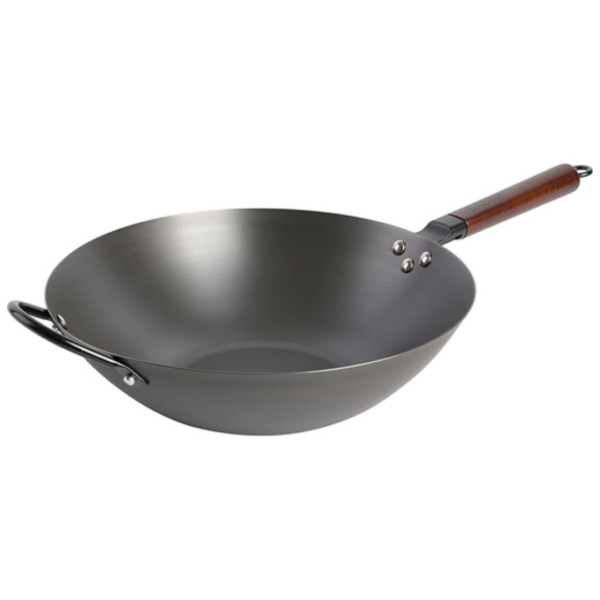 Babish 14in. Non-Stick Carbon Steel Wok w/Wood Handle