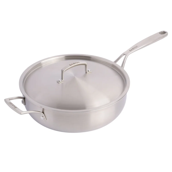 Babish Tri-Ply SS 5qt. Professional Grade Saute Pan w/Lid