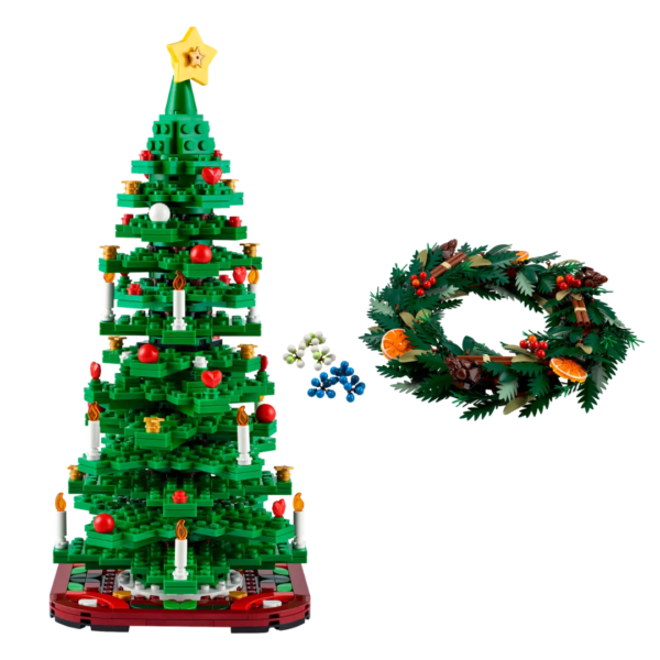 Lego Christmas Tree and Wreath Holiday Bundle