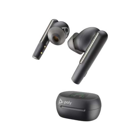 Poly Voyager Free 60+ Touch Charge Earbuds - Carbon Black