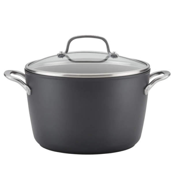 KitchenAid Hard Anodized Nonstick 8-Quart Stockpot with Lid