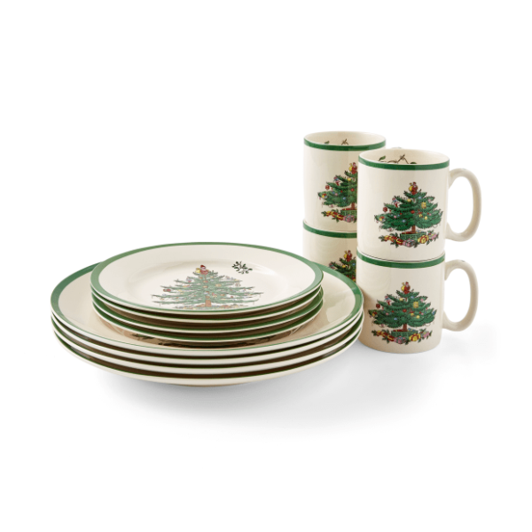 Spode Christmas Tree 12 piece dinner set