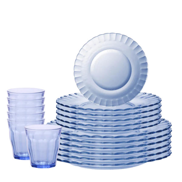 Duralex Picardie Marine 18 Piece Dinnerware Set