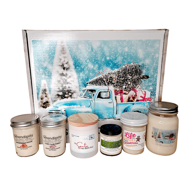 Serendipity Christmas Candle Box Containing 6 Assorted