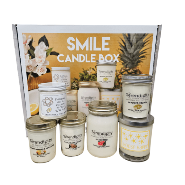 Serendipity Smile Candle Box Containing 6 Assorted