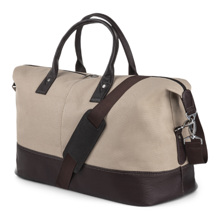 Bugatti Canvas Duffle Bag - Natural/Brown