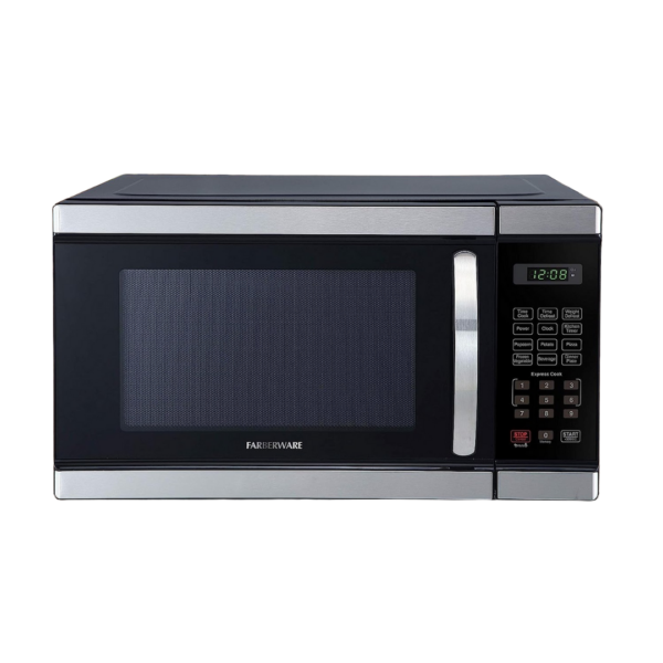 Farberware 1.1cu.ft Easy Clean Stainless Steel Countertop Microwave Oven