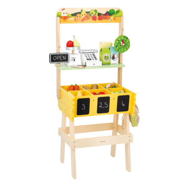 Janod Wooden Farm Market Merchant for Kids