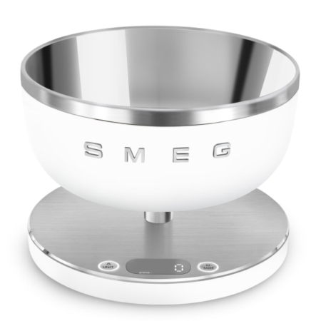 Smeg Digital Analog Kitchen Scale - White Matte