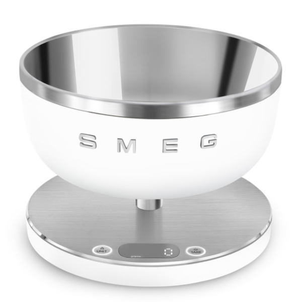 Smeg Digital Analog Kitchen Scale - White Matte