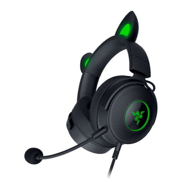 Razer Kraken Kitty v2 Pro PC Wired RGB Headset w/Ears-Black