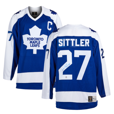 AJ Sports Darryl Sittler Signed Toronto Maple Leafs Throwback Fanatics Jersey