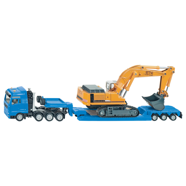 Siku Heavy Haulage Transporter with flat-bed trailer