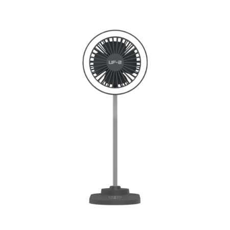 Veho Uf-2 3-in-1 Desktop Station - Usb Fan/Qi Wireless Desktop Charger/Led Lamp