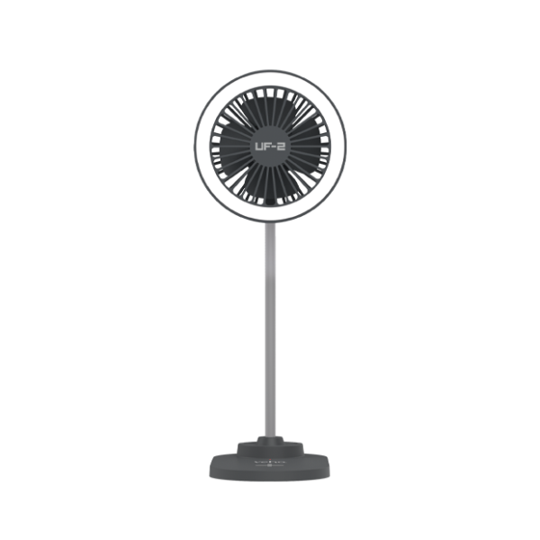Veho Uf-2 3-in-1 Desktop Station - Usb Fan/Qi Wireless Desktop Charger/Led Lamp