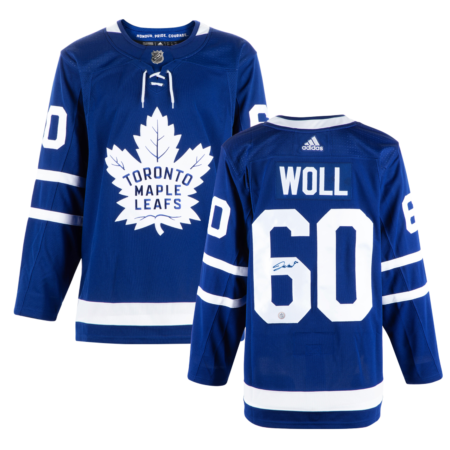 AJ Sports Joseph Woll Autographed Toronto Maple Leafs Blue adidas Jersey